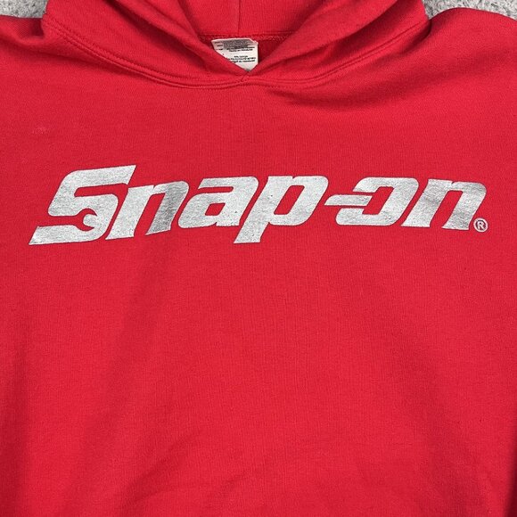 Snap-On Tools Hoodie Mens Large Red Pullover streetwear winter - Picture 3 of 6